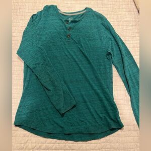 Men’s old navy teal long sleeve with buttons